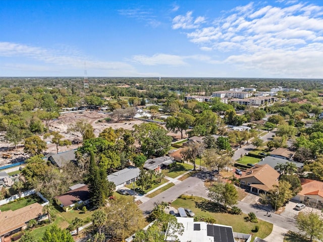 bird's eye view with a residential view