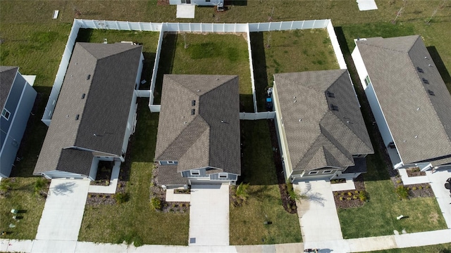 birds eye view of property featuring a residential view