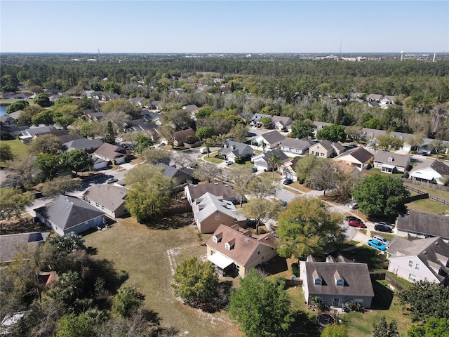 bird's eye view with a residential view