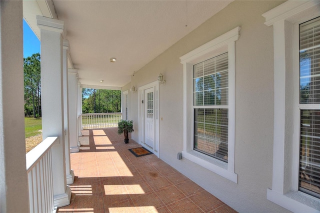 view of patio / terrace featuring a porch