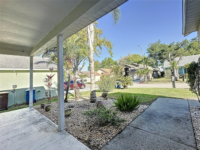 exterior space with a residential view