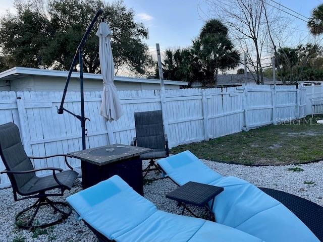 view of patio / terrace featuring a fenced backyard