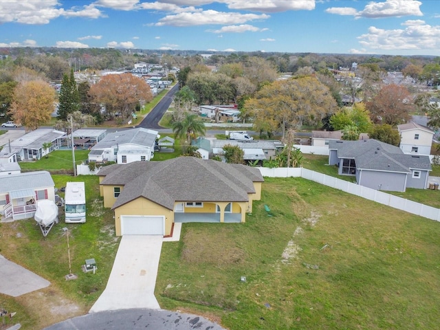 drone / aerial view featuring a residential view