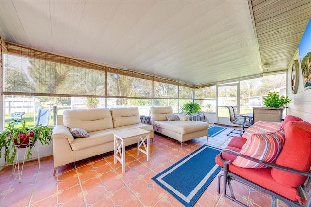 view of sunroom