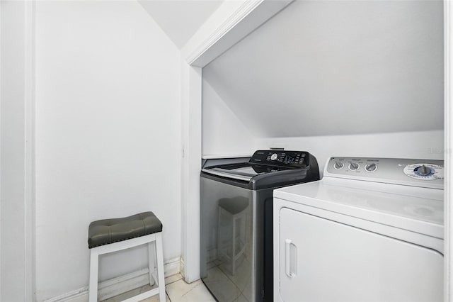 laundry room with separate washer and dryer