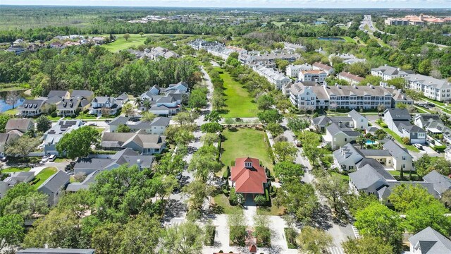 bird's eye view with a residential view