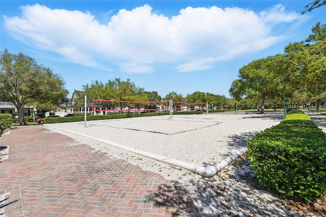 view of property's community with volleyball court