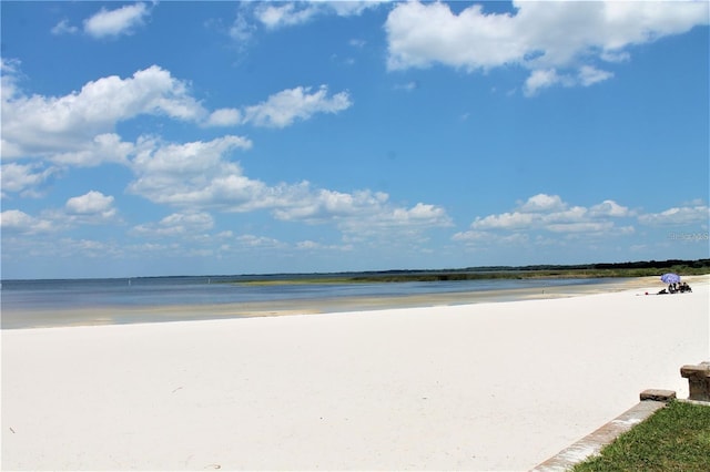 property view of water with a view of the beach