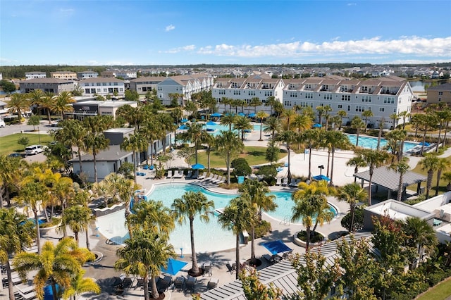 birds eye view of property featuring a residential view