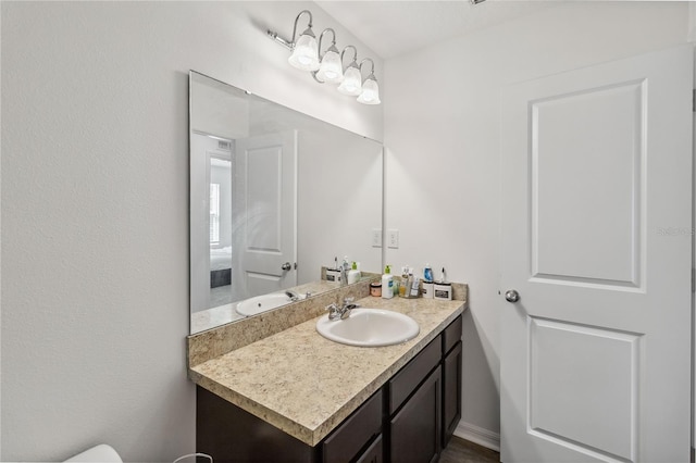 bathroom with vanity