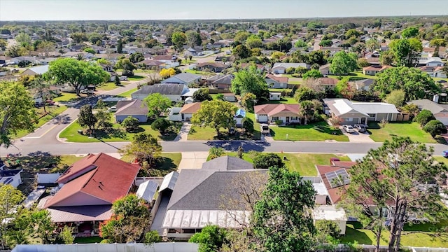 aerial view featuring a residential view