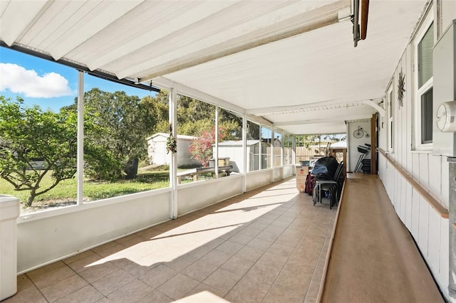 view of sunroom / solarium