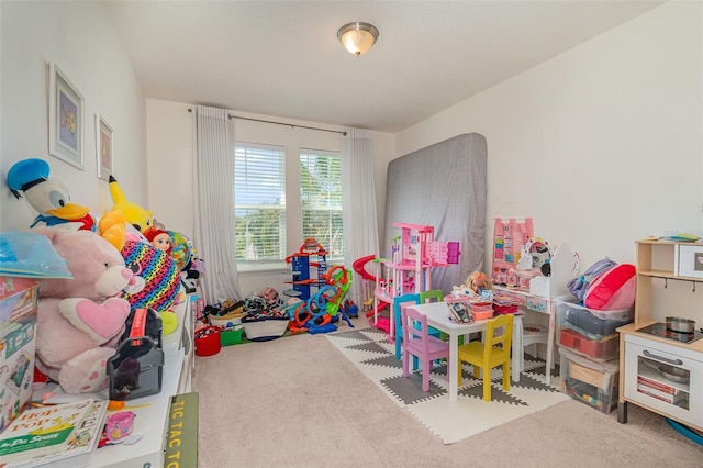 playroom featuring carpet floors