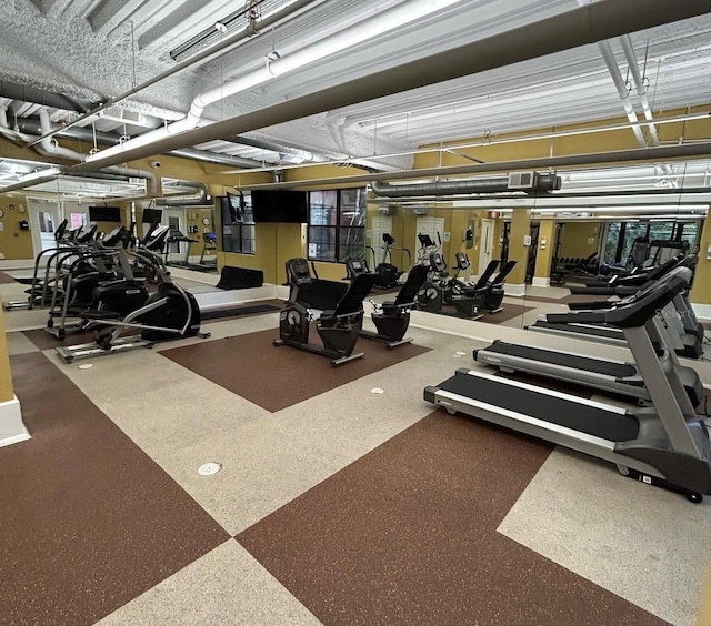 view of workout area