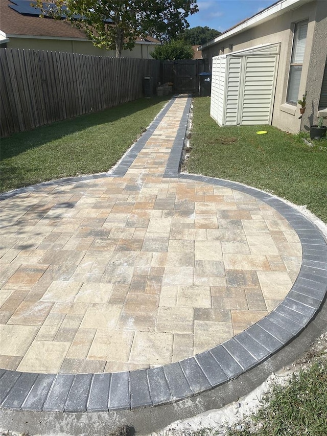 view of patio / terrace with a fenced backyard