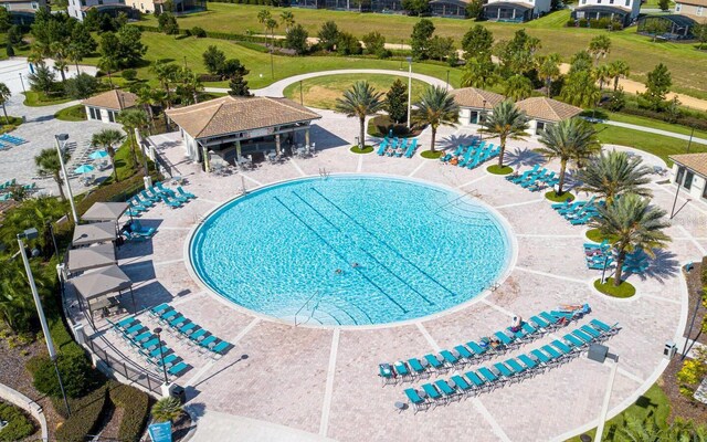 1432 Rolling Fairway Dr, Davenport, FL 33896 - view of pool featuring a gazebo