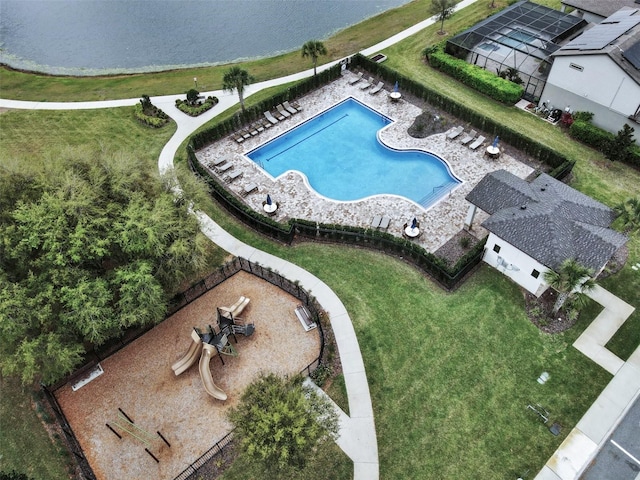 drone / aerial view