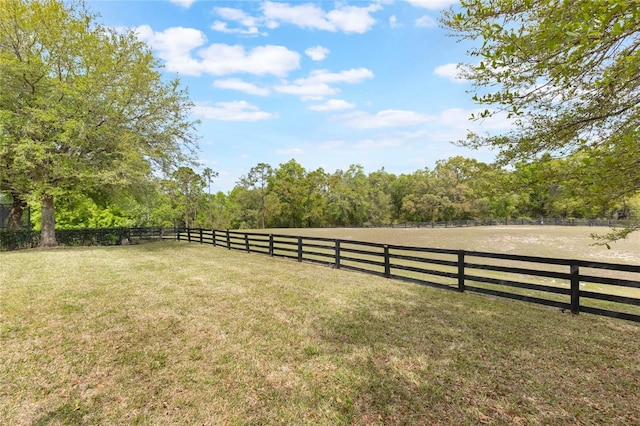 30439 Gidran Ter, Mount Dora, FL 32757 - view of yard with fence and a view of trees