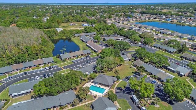2435 King Oak Ln, Saint Cloud, FL 34769 - bird's eye view with a water view and a residential view