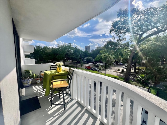 view of balcony