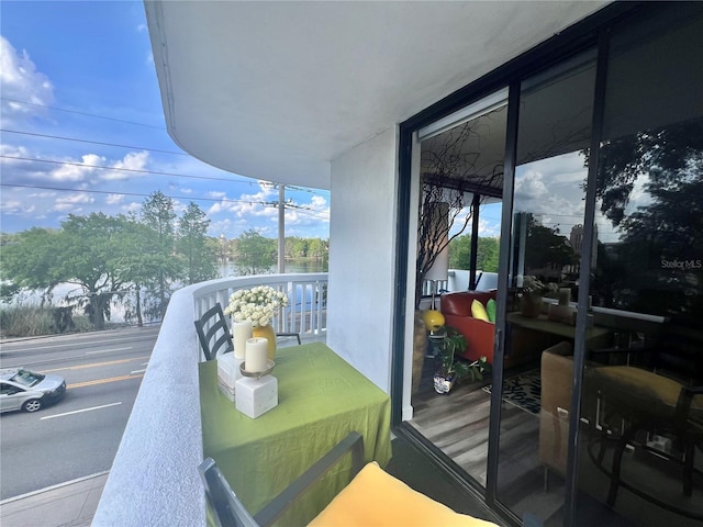 view of balcony