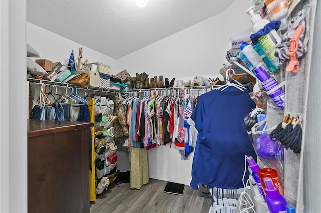 323 Azincourt Ln, Kissimmee, FL 34759 - walk in closet featuring wood finished floors