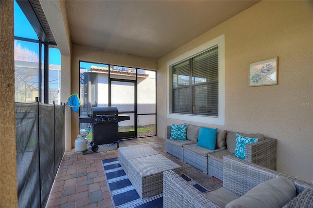 view of sunroom / solarium