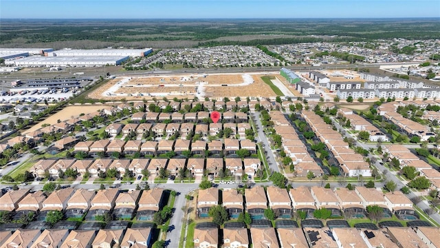 aerial view featuring a residential view
