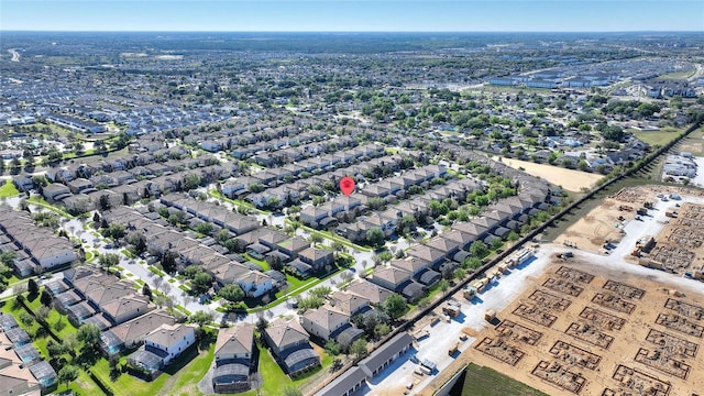 bird's eye view featuring a residential view