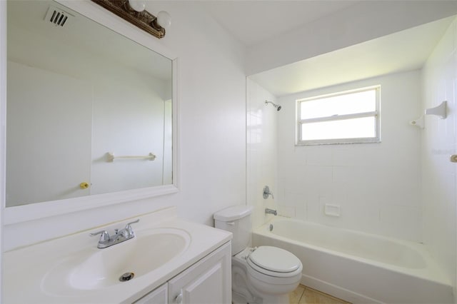 554 NW Twylite Ter, Port St Lucie, FL 34983 - full bath featuring toilet, vanity, and tub / shower combination