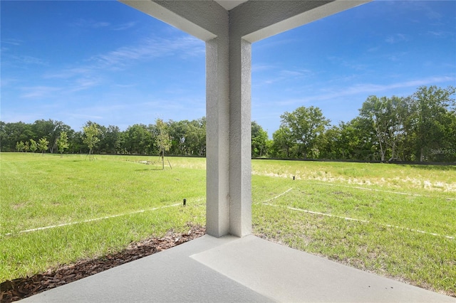 4079 Bannock Ave, Tavares, FL 32778 - view of green lawn with a view of rural / pastoral area, a patio area, and view of scattered trees
