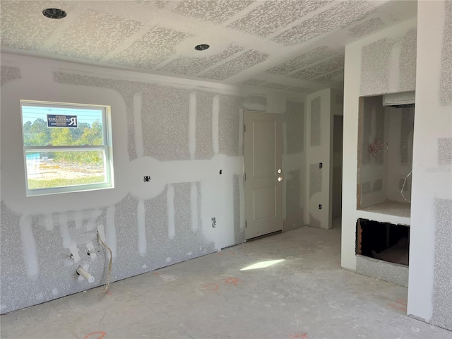 view of spare room