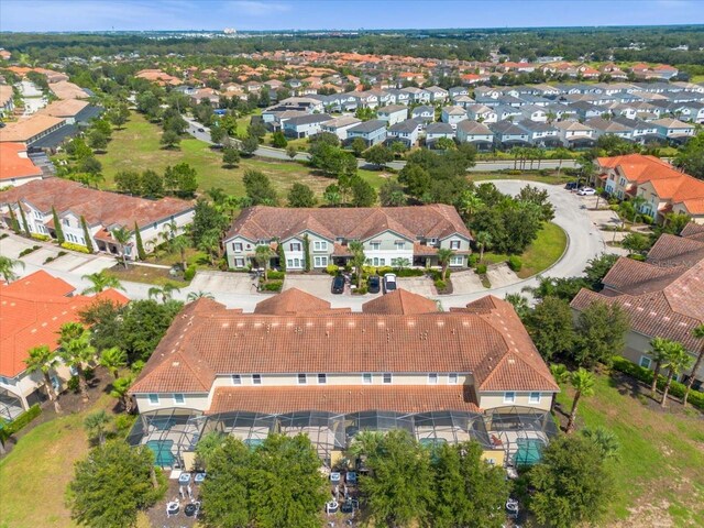 bird's eye view with a residential view