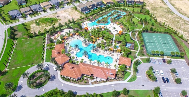 birds eye view of property