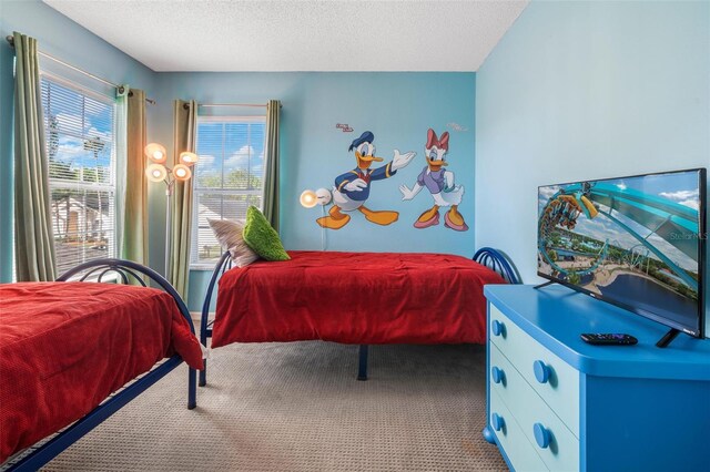 1048 Lake Berkley Dr, Kissimmee, FL 34746 - bedroom with carpet and a textured ceiling