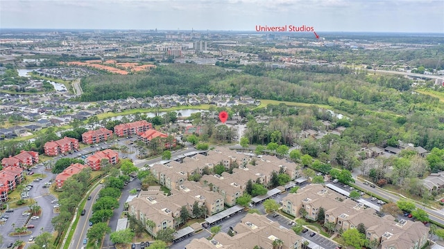 drone / aerial view featuring a residential view