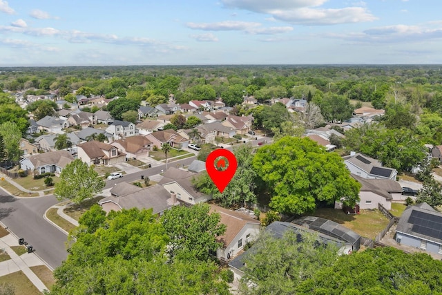 1345 Tindaro Dr, Apopka, FL 32703 - birds eye view of property featuring a forest view and a residential view