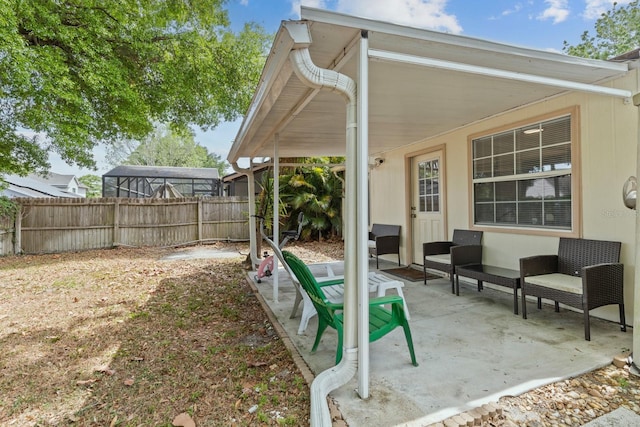 1345 Tindaro Dr, Apopka, FL 32703 - view of yard featuring fence and a patio area