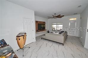 1237 Tallow Rd Unit 1237, Apopka, FL 32703 - living room featuring a ceiling fan
