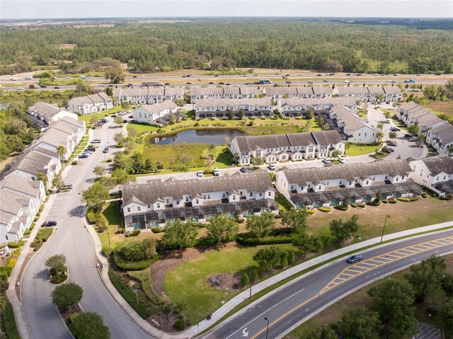 510 Captiva Dr, Davenport, FL 33896 - aerial view featuring a forest view, a residential view, and a water view