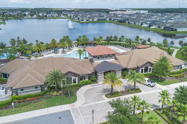2566 Trielle Ave, Kissimmee, FL 34741 - aerial view with a residential view and a water view