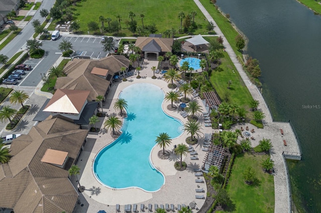 2566 Trielle Ave, Kissimmee, FL 34741 - bird's eye view with a water view