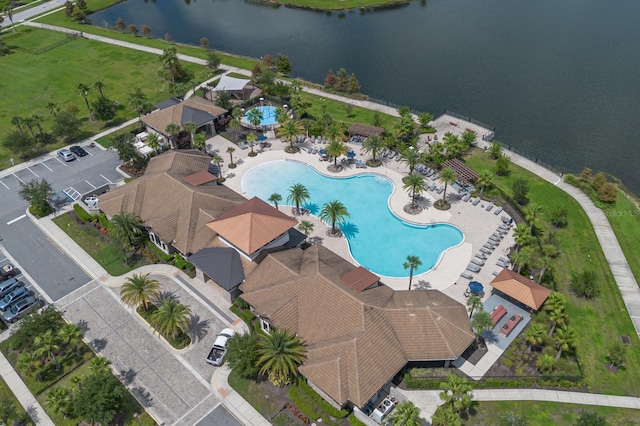 2566 Trielle Ave, Kissimmee, FL 34741 - aerial view with a water view