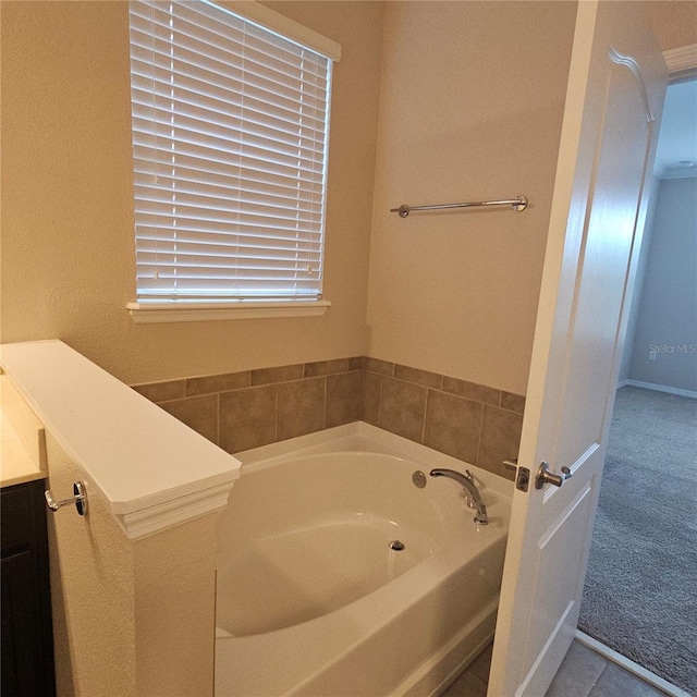 full bath featuring a garden tub