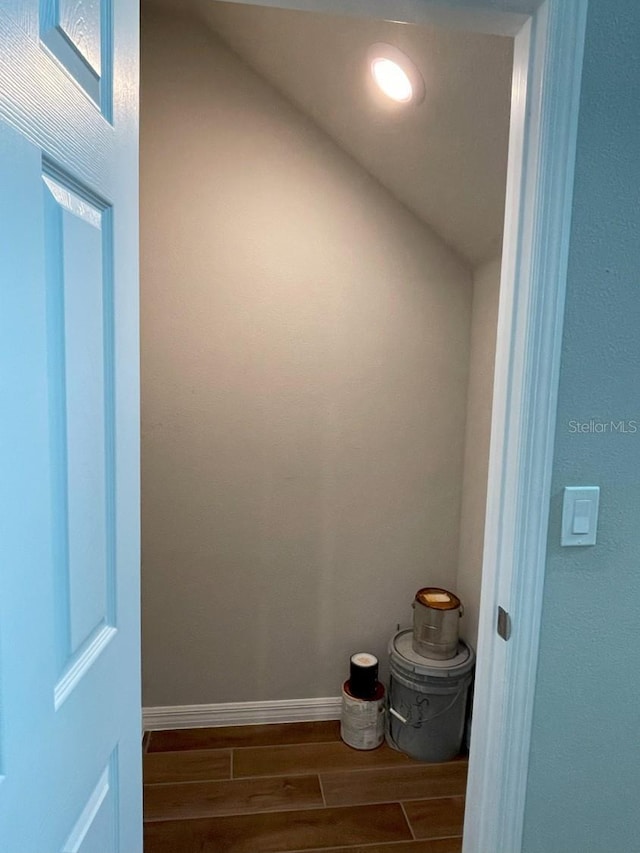 5273 Sanders Oak Trl, Saint Cloud, FL 34771 - hall with baseboards and wood finish floors