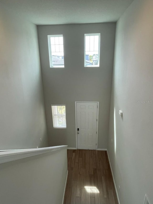 5273 Sanders Oak Trl, Saint Cloud, FL 34771 - interior space featuring dark wood-type flooring and baseboards