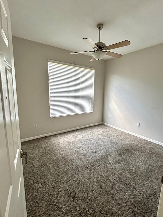 3351 Whitestone Cir Unit 101, Kissimmee, FL 34741 - spare room with baseboards, carpet, and a ceiling fan