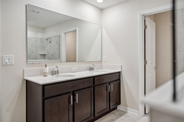 1848 Ancestry Trl, Kissimmee, FL 34746 - bathroom with double vanity and tile patterned floors