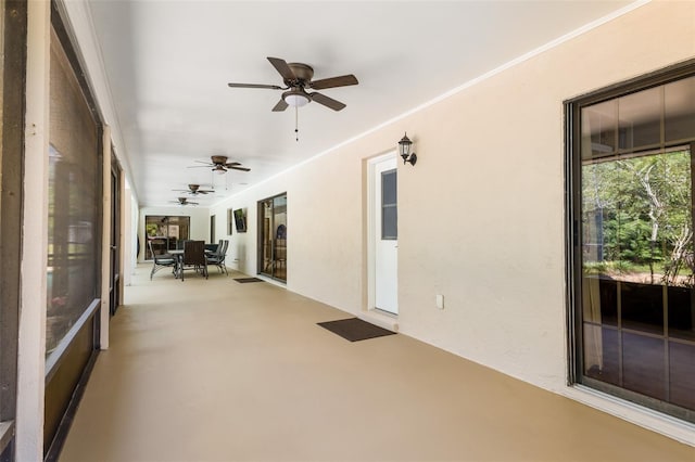 1999 Sir Lancelot Cir, Saint Cloud, FL 34772 - unfurnished sunroom with ceiling fan
