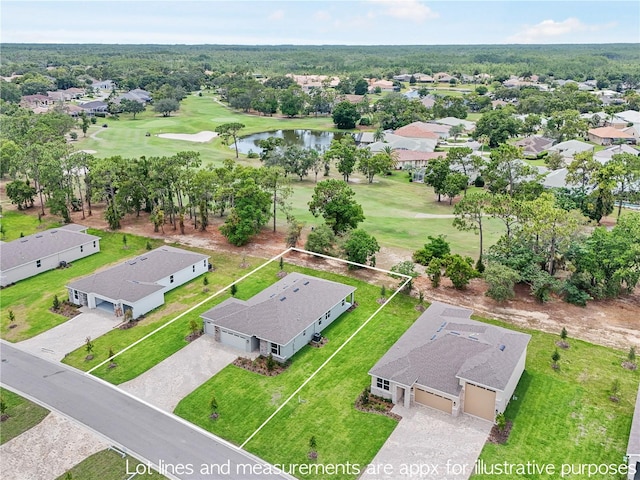 9143 Players Dr, Weeki Wachee, FL 34613 - aerial view of residential area with a golf course and property boundaries highlighted
